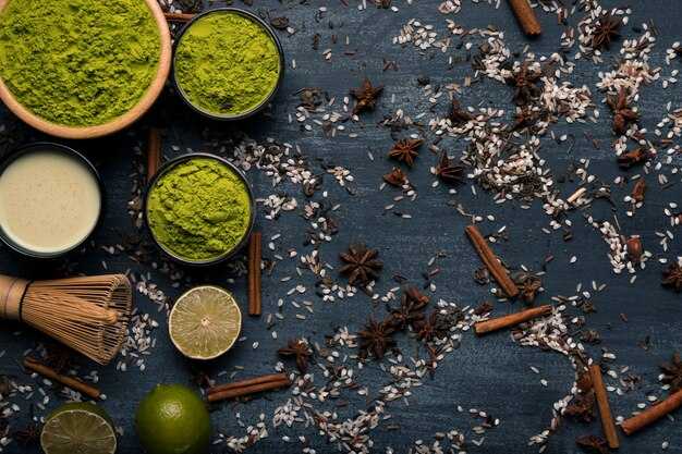 Ингредиенты и инструменты для заваривания матча