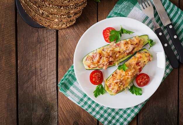 Запеченные кабачки с мясом в духовке: простой рецепт
