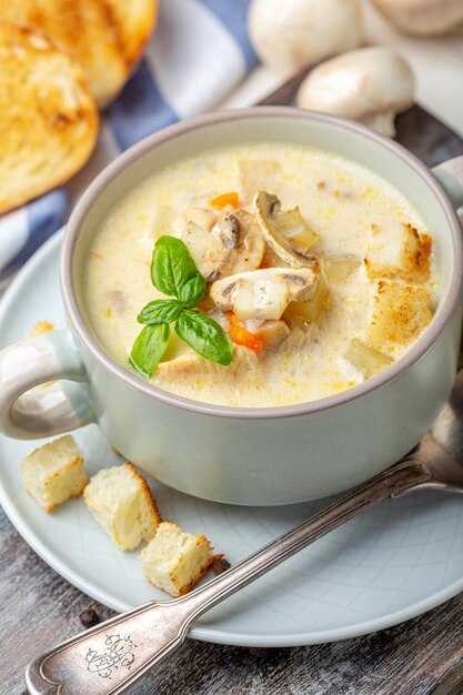 Советы по подаче и гарниру к сырному супу с курицей