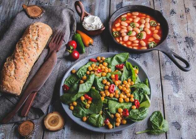 Фасоль с рисом и специями