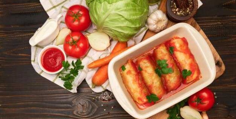 Пошаговый рецепт приготовления ароматных голубцов с фаршем и рисом