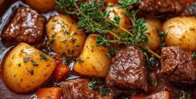 Вкусное блюдо с говядиной и картошкой на ужин для всей семьи