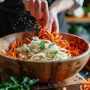 Нежная фунчоза с овощами и соевым соусом простой рецепт на каждый день