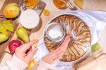 Простой и вкусный пирог на кефире с яблоками и корицей для вашей кухни