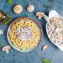 Карбонара с курицей и грибами в сливочном соусе простой и вкусный рецепт