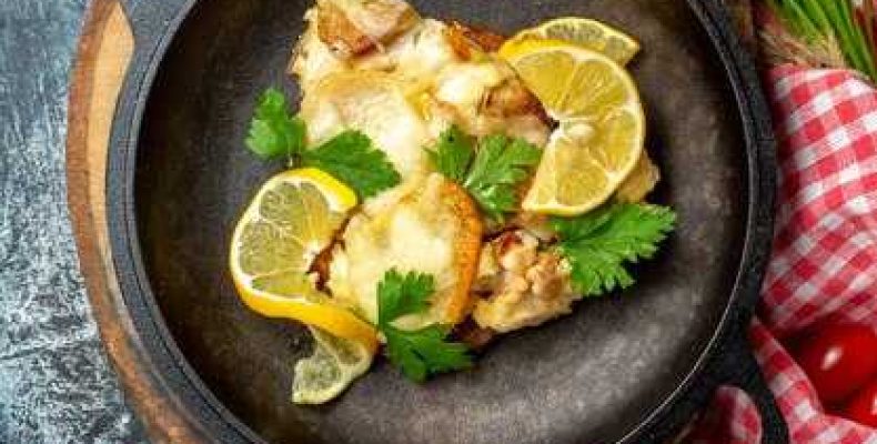 Вкусный рецепт запеченного осетра с ароматными специями и гарниром