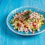 Как приготовить салат из крабовых палочек с кукурузой и яйцом и рисом