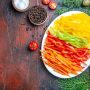 Простой рецепт закуски из болгарского перца с помидорами и морковью на зиму
