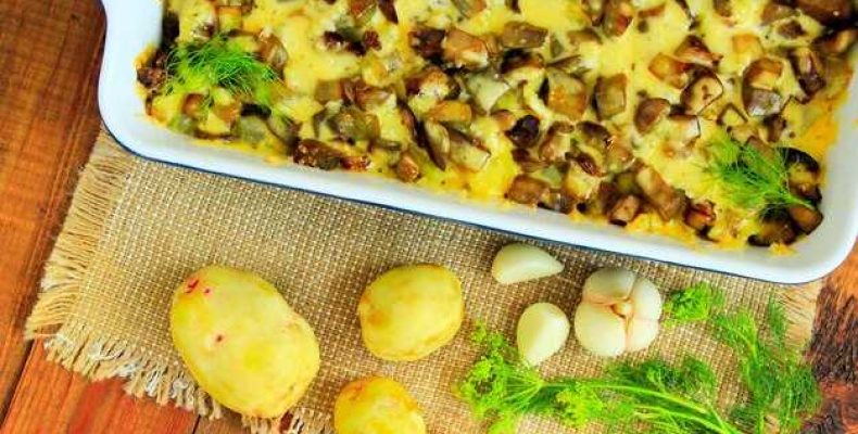 Простой и вкусный рецепт запеканки из грибов и картофеля для домашнего ужина