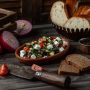 Вкусный теплый грузинский салат — простой рецепт с свежими ингредиентами